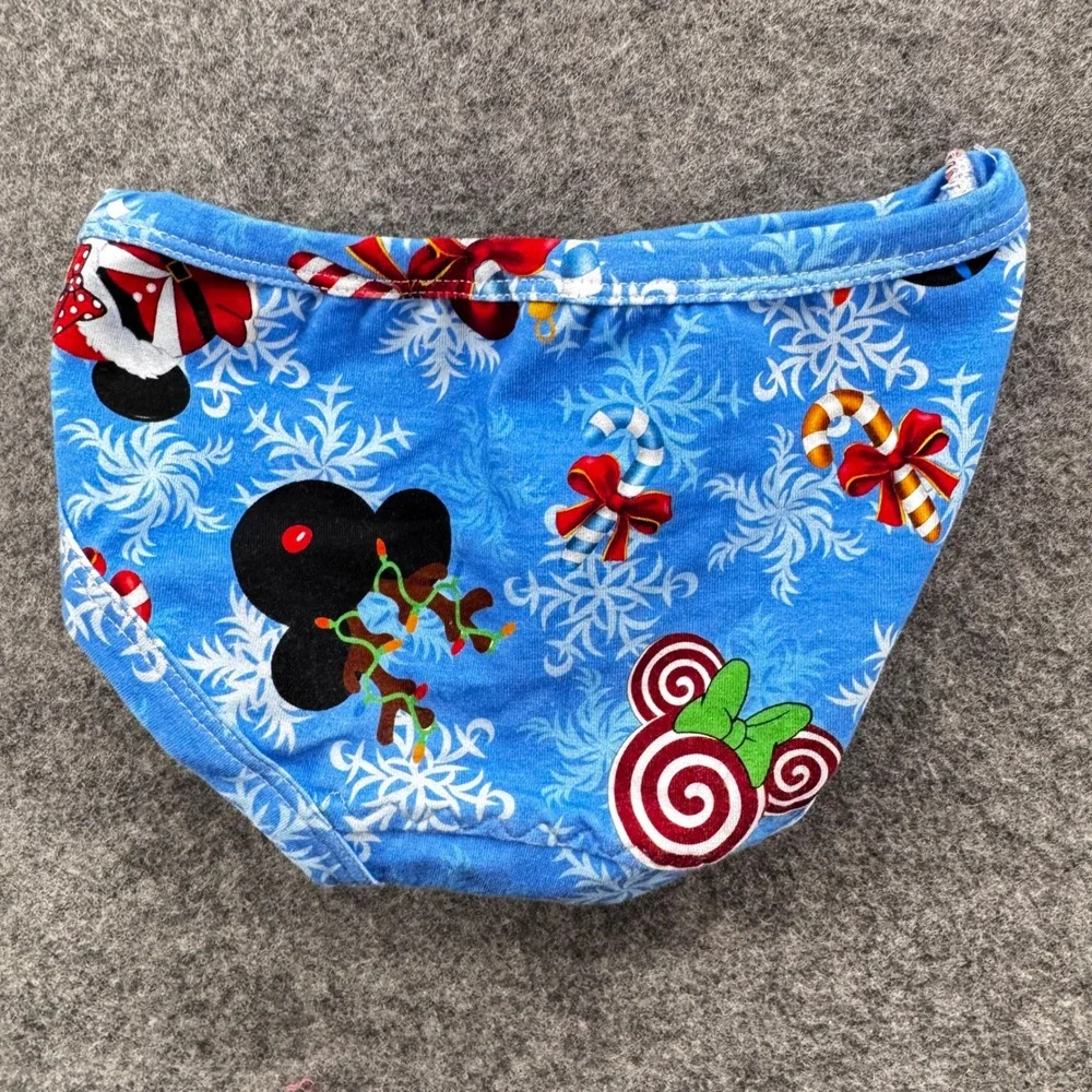 Bridget and Co Girls Christmas Mickey Minnie Mouse Snowflake‎ Dress Size 3 Blue